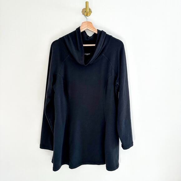 Stonewear Baha Cowl Neck Long Sleeve Pullover Sweatshirt Black XL - Picture 1 of 5